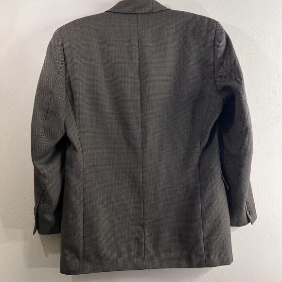Michael Kors Blazer Brown Pin Check Micro Check 38R Mens Sport Coat Jacket - Picture 2 of 8